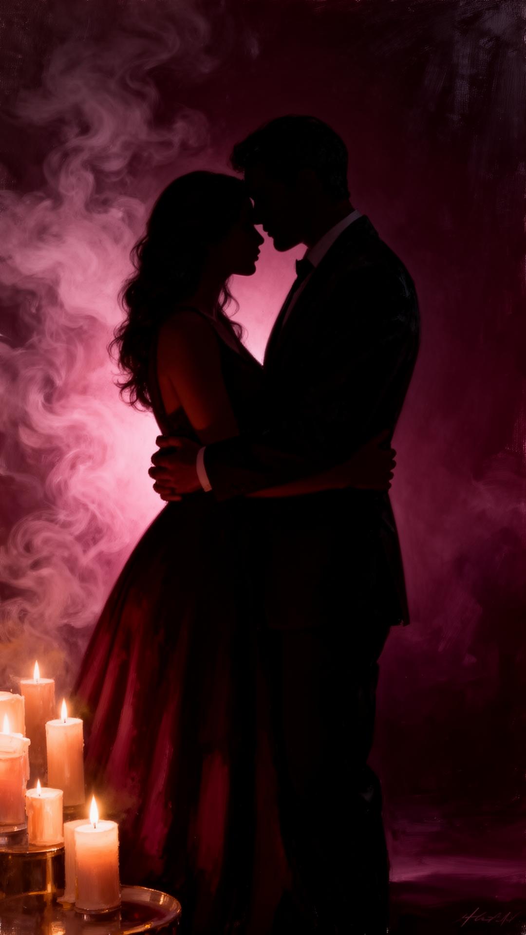 Couple in candlelight